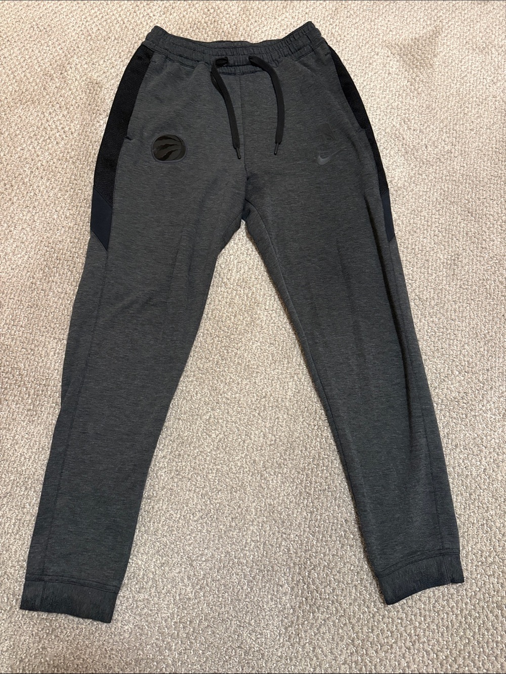 Nike Dark Gray NBA Toronto Raptors Edition Jogger Sweatpants.